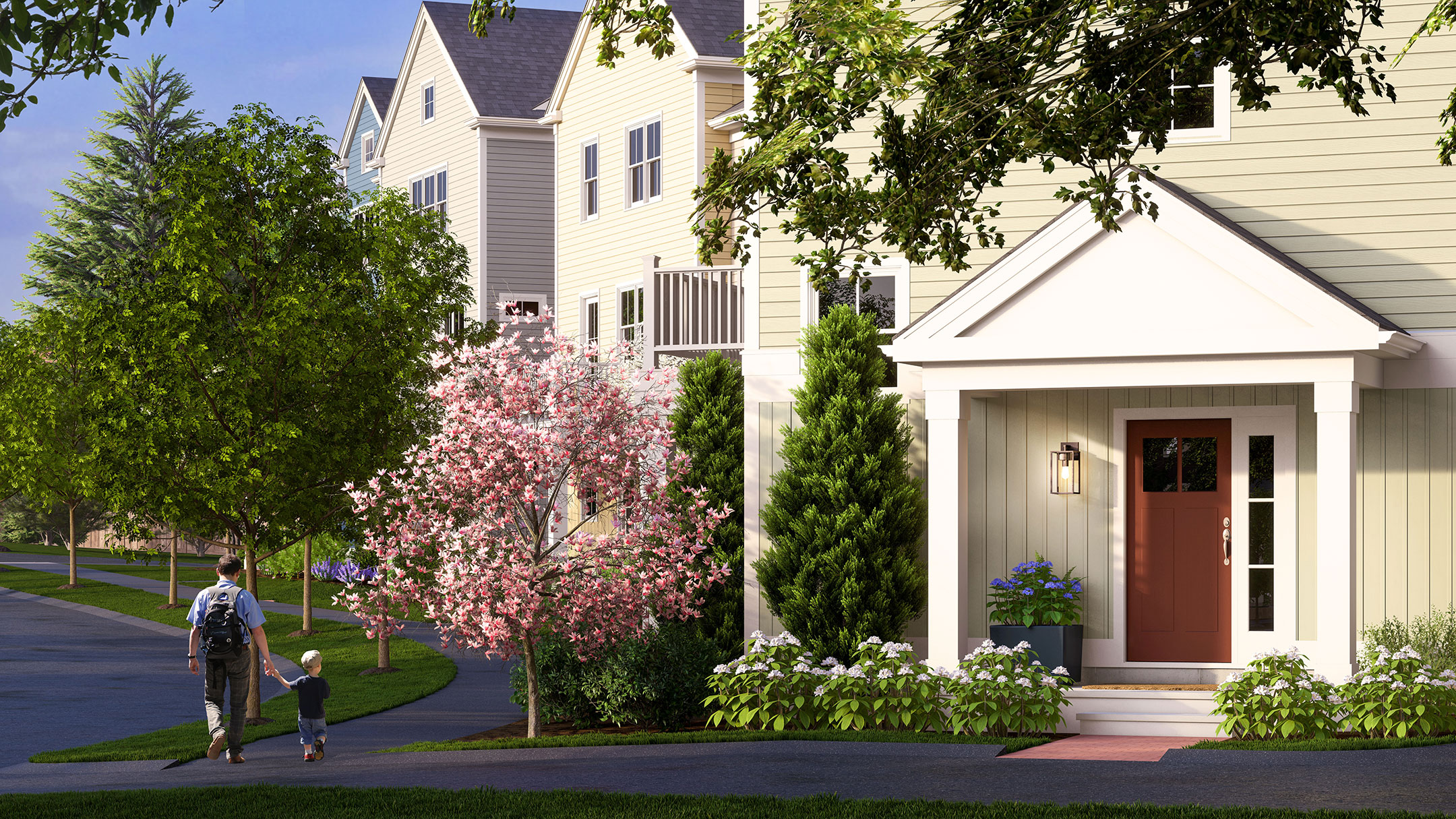 Explore the Scenic Walkable Streets and Paths of Raynham's Townhomes